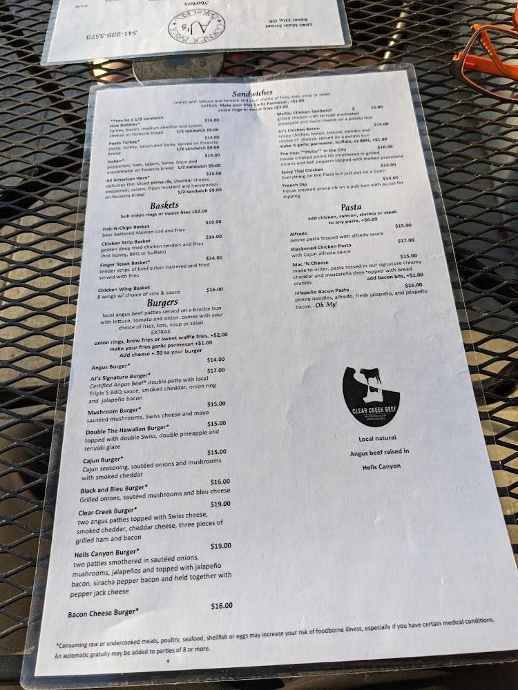 AJ's | Corner Brick Bar & Grill Menu image 4