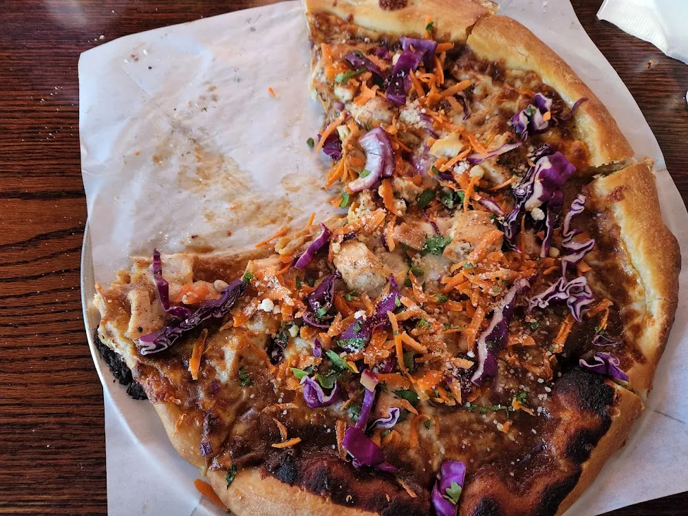 Thai Peanut Chicken Pizza